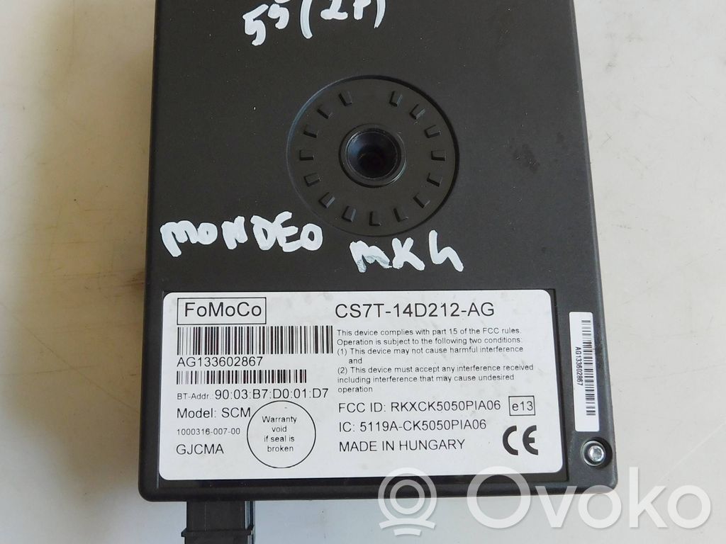 Ford Mondeo MK IV Bluetoothin ohjainlaite/moduuli 