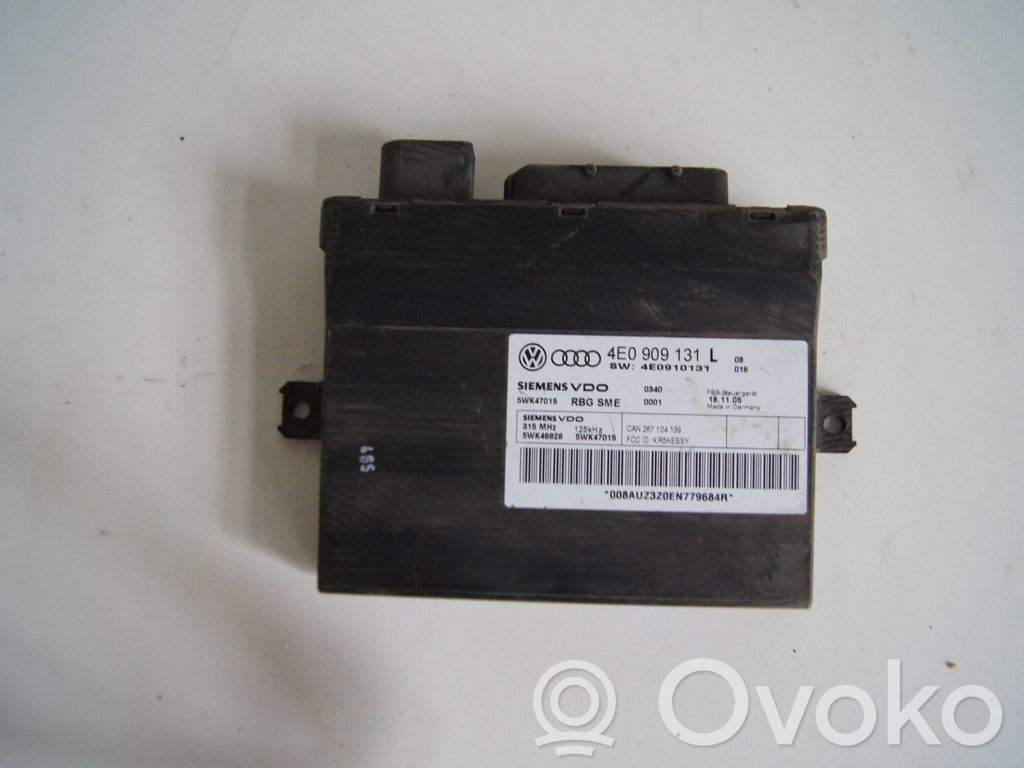 Keyless (KESSY) go control unit/module   4E0909131L