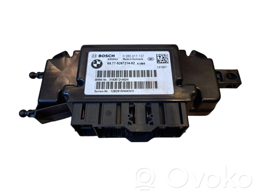 BMW 3 F30 F35 F31 Airbag control unit/module 