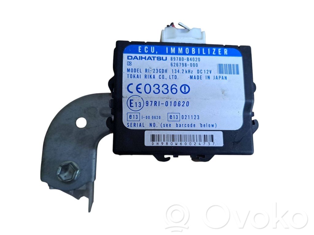 Immobilizer control unit/module   89780B4020,626798000