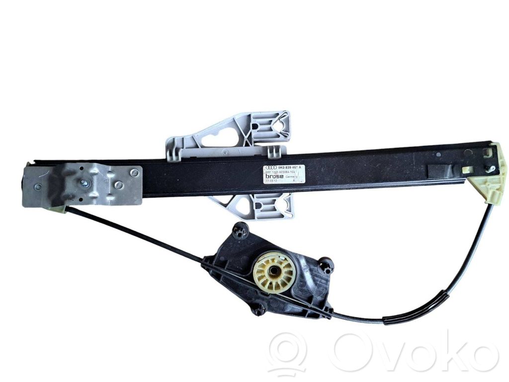 Audi A4 S4 B8 8K Mechanizm podnoszenia szyby tylnej bez silnika 