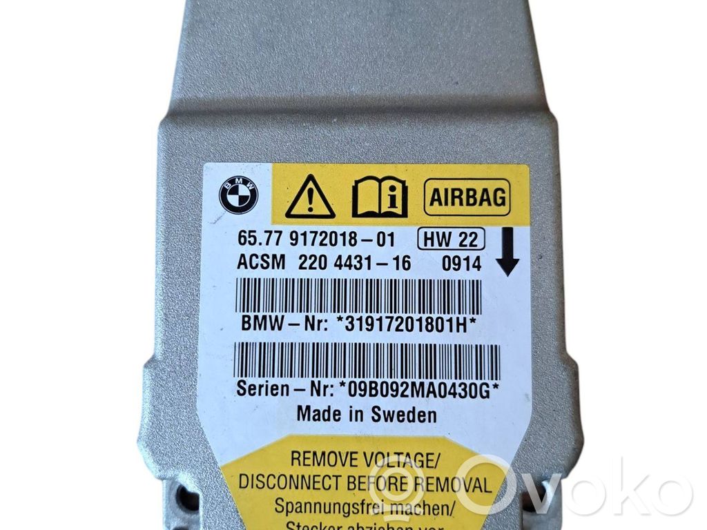 BMW 5 E60 E61 Airbag control unit/module 