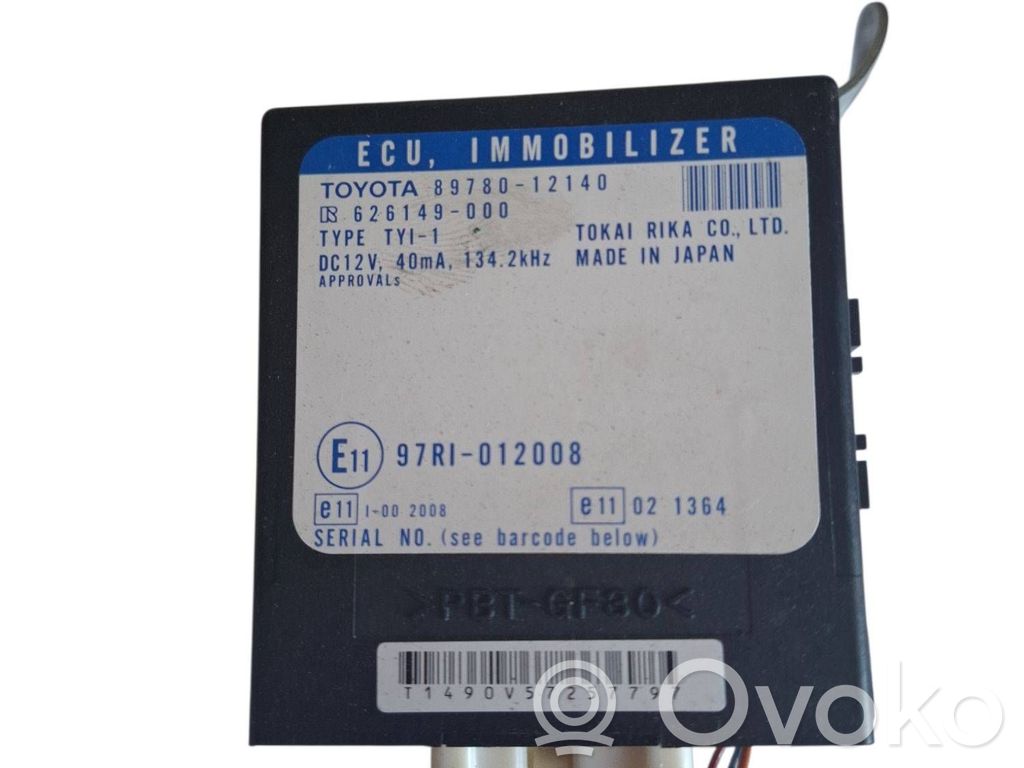 Toyota Corolla E120 E130 Immobilizer control unit/module 