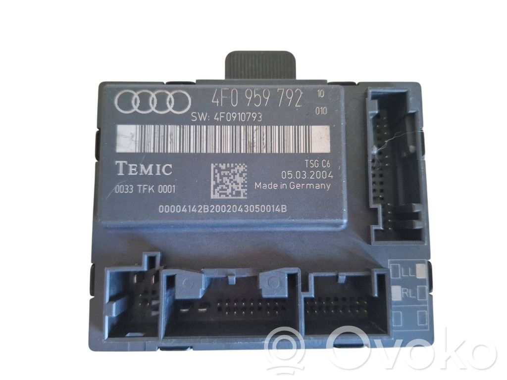 Audi A6 S6 C6 4F Door control unit/module 