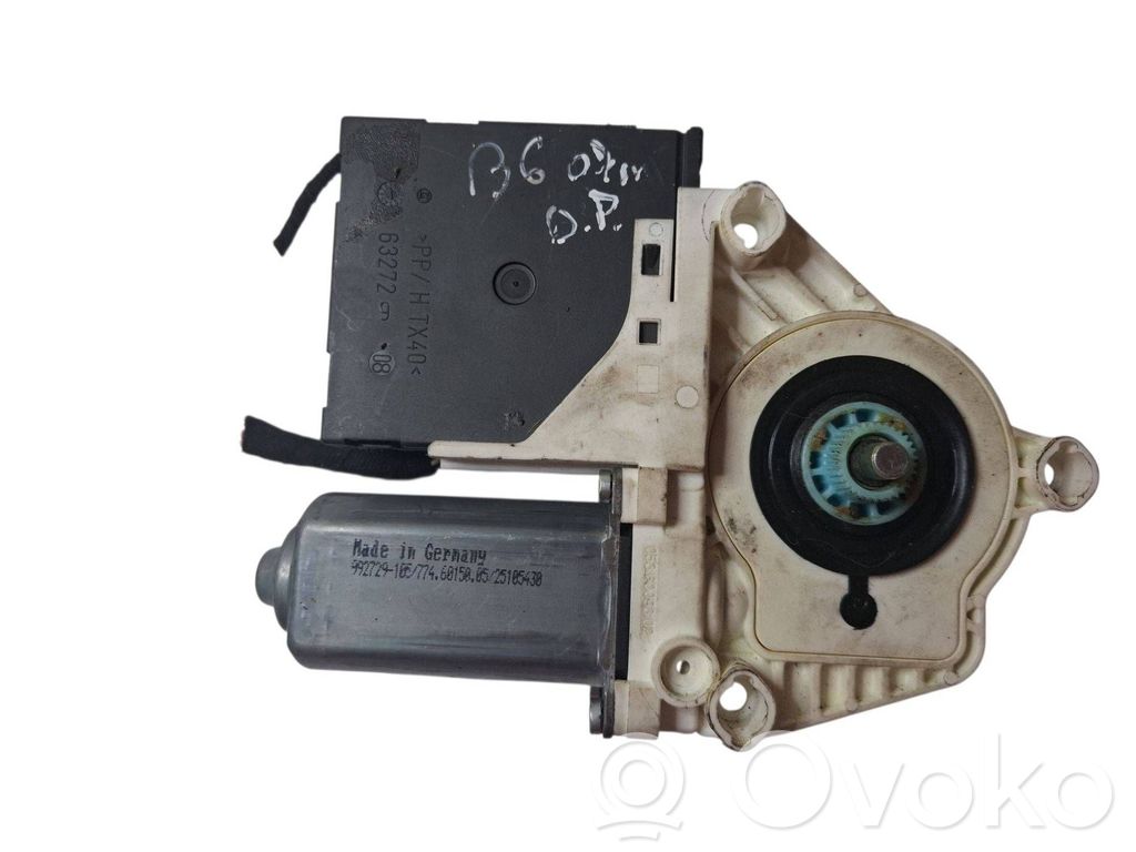 Volkswagen PASSAT B6 Silnik regulatora szyby drzwi przednich 