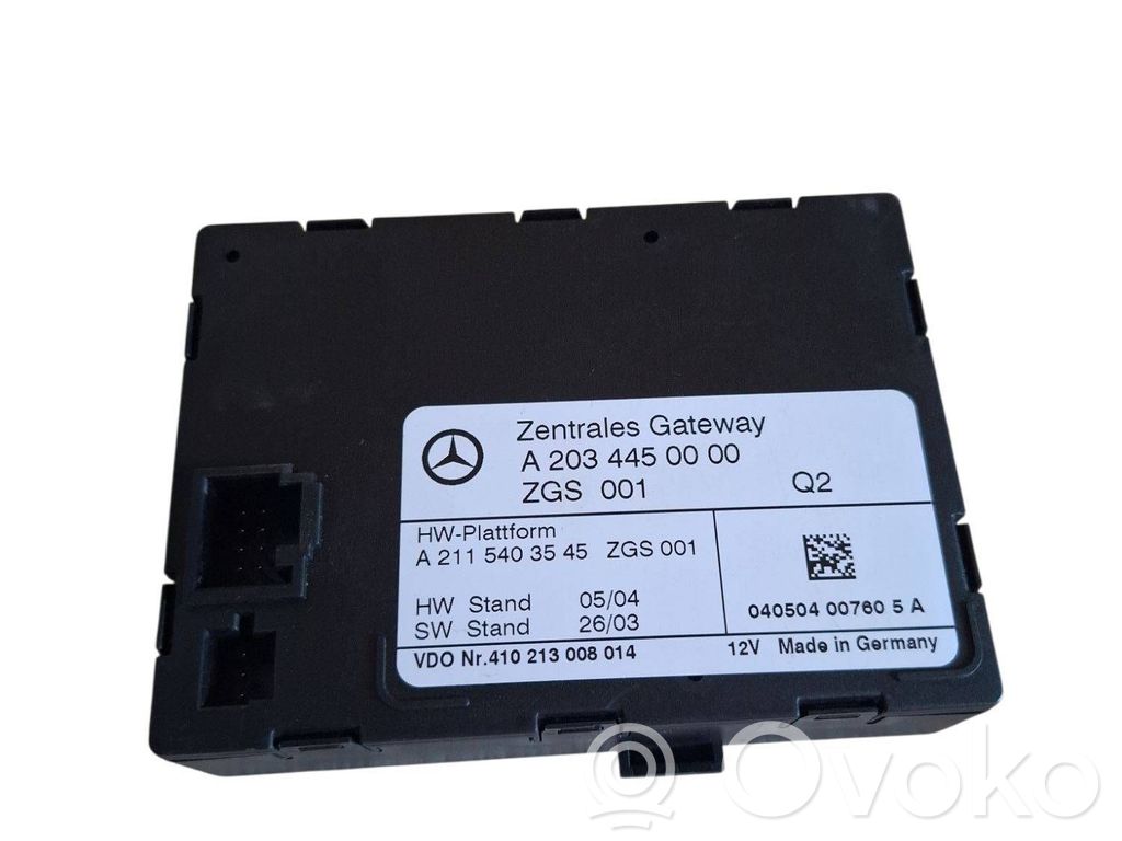 Mercedes-Benz C W203 Módulo de control Gateway 