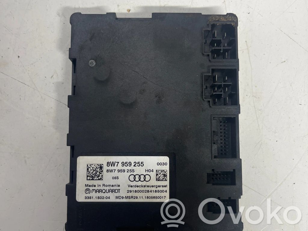 Unité de commande de toit cabriolet   8W7959255,3351150204