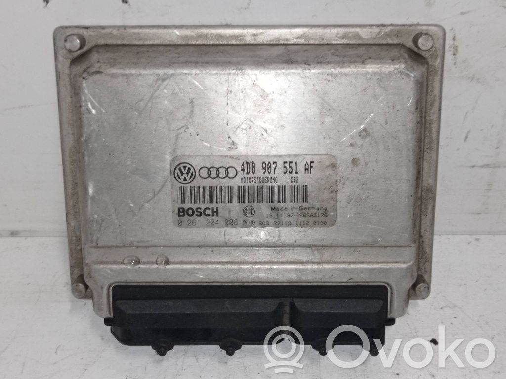 Engine control unit/module   4D0907551AF,26SA5176,0261204808