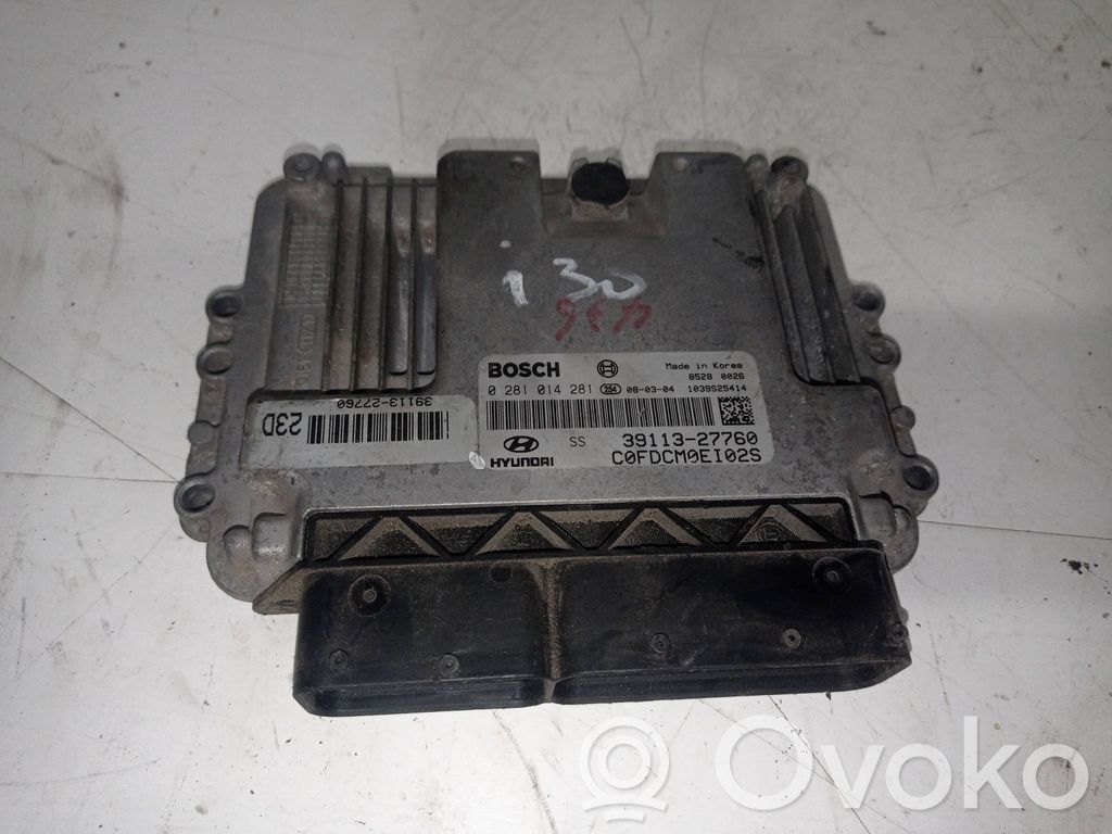 Engine control unit/module   3911327760,1039S25414,0281014281
