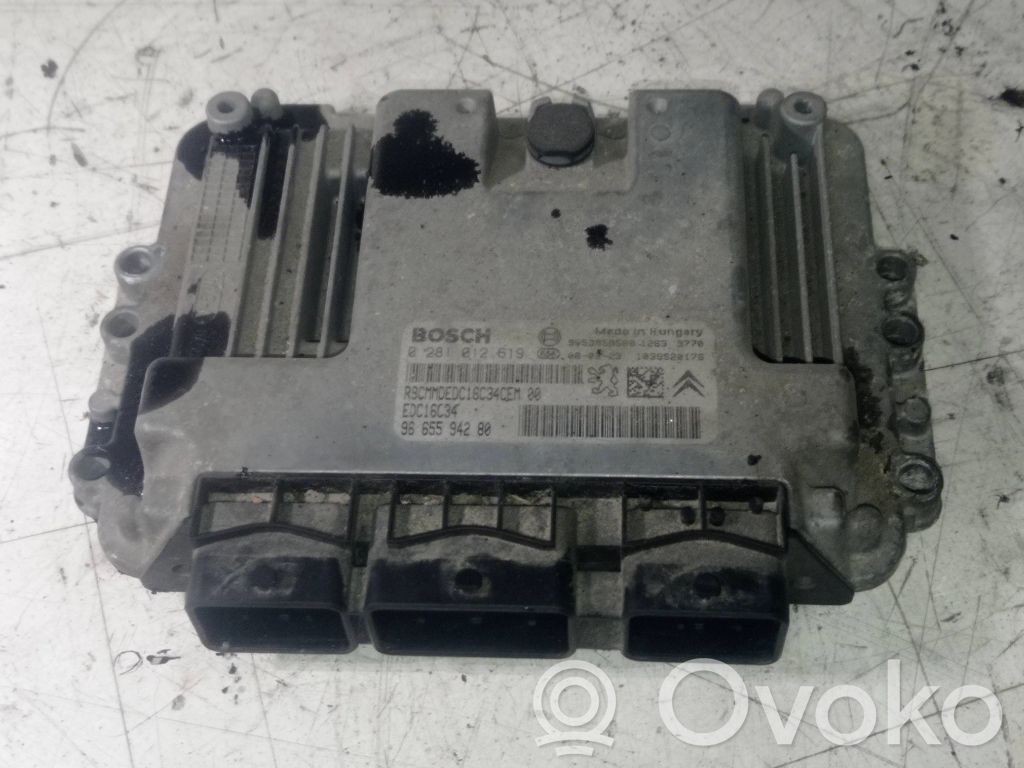Engine control unit/module   9665594280,9653958980,0281012619