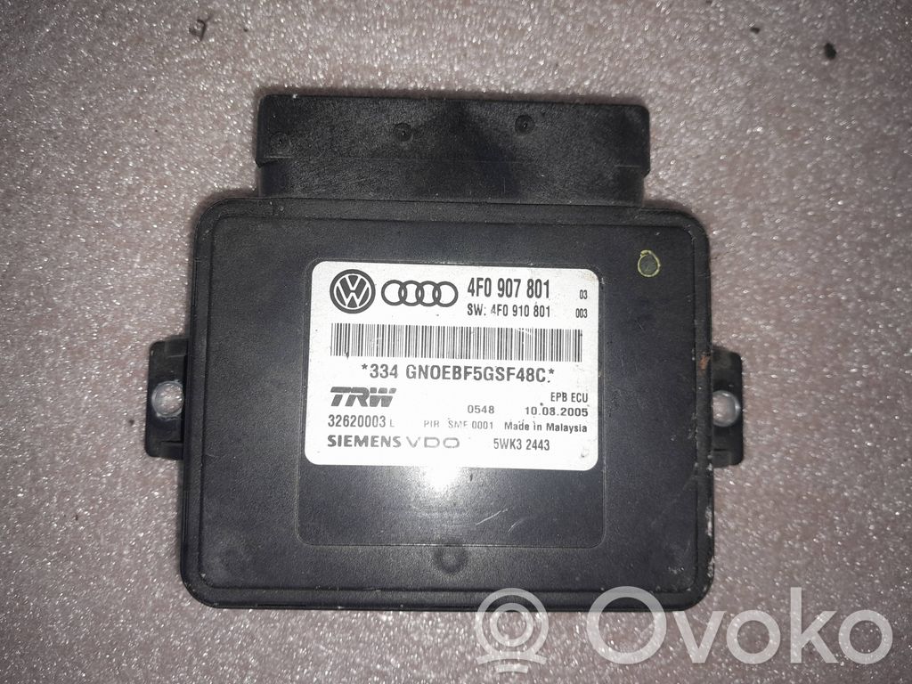 Audi A6 S6 C6 4F Module de commande de frein à main 