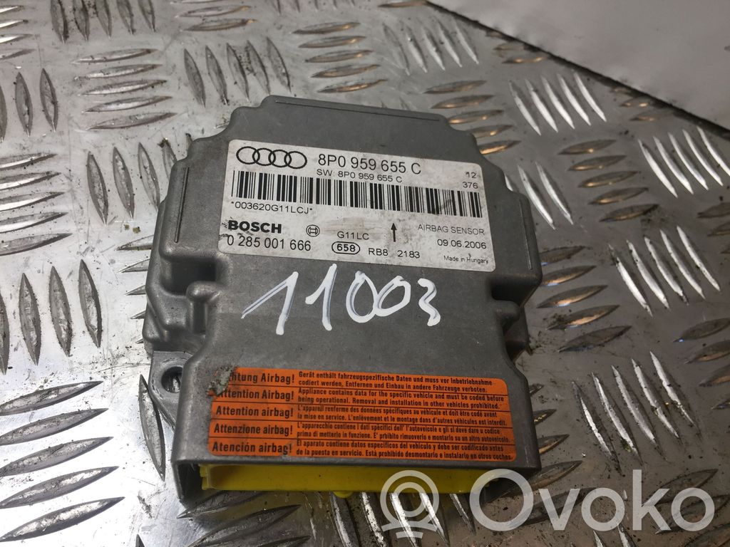 Audi A3 S3 8P Unidad de control/módulo del Airbag 