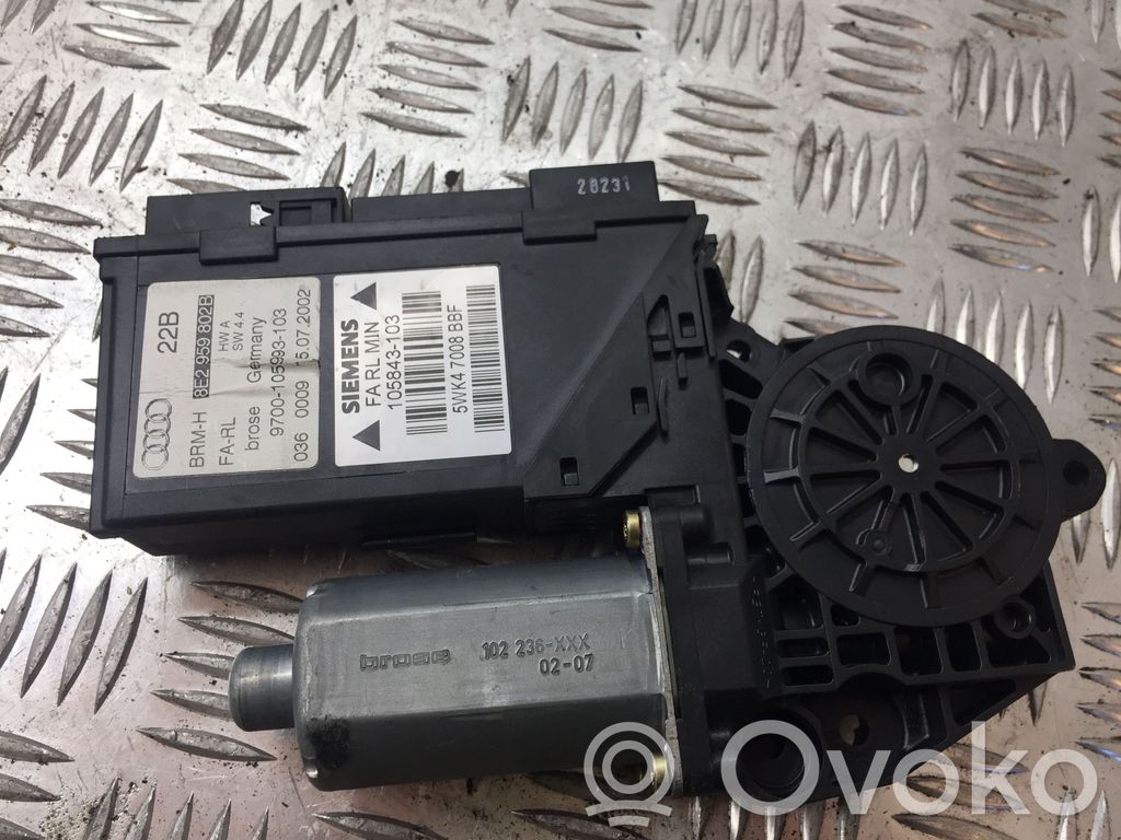 Audi A4 S4 B6 8E 8H Front door window regulator motor 