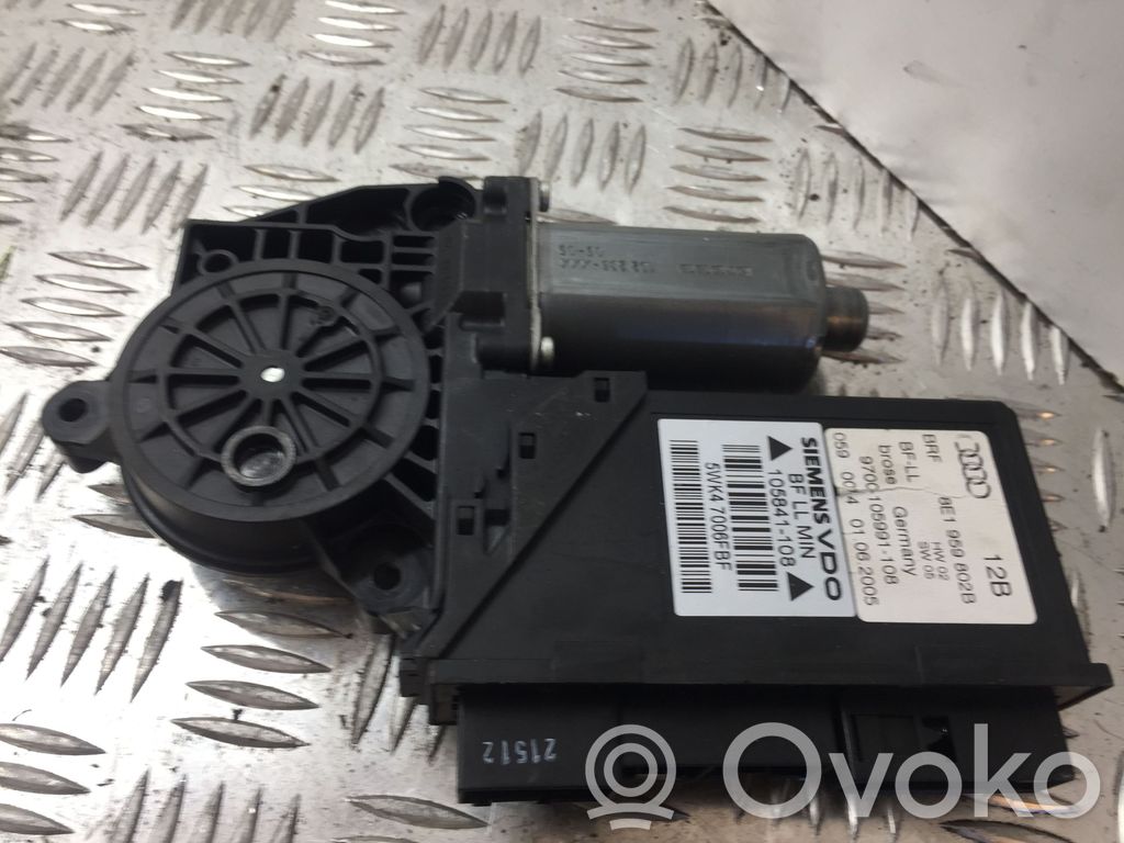Audi A4 S4 B7 8E 8H Silnik regulatora szyby drzwi przednich 