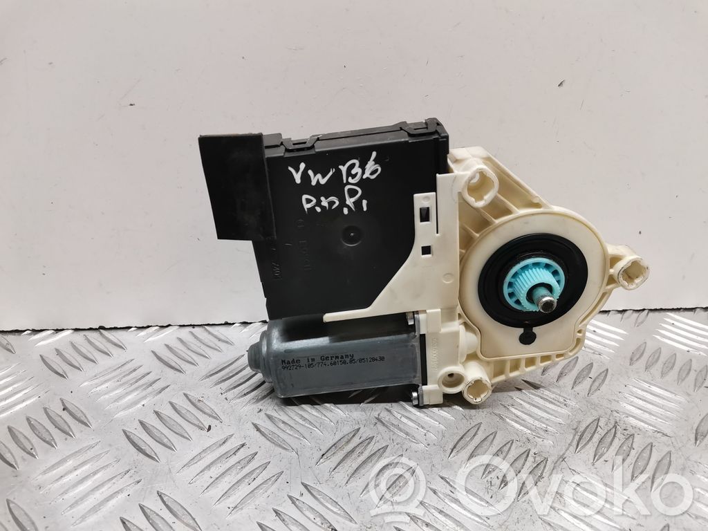 Volkswagen PASSAT B6 Silnik regulatora szyby drzwi przednich 