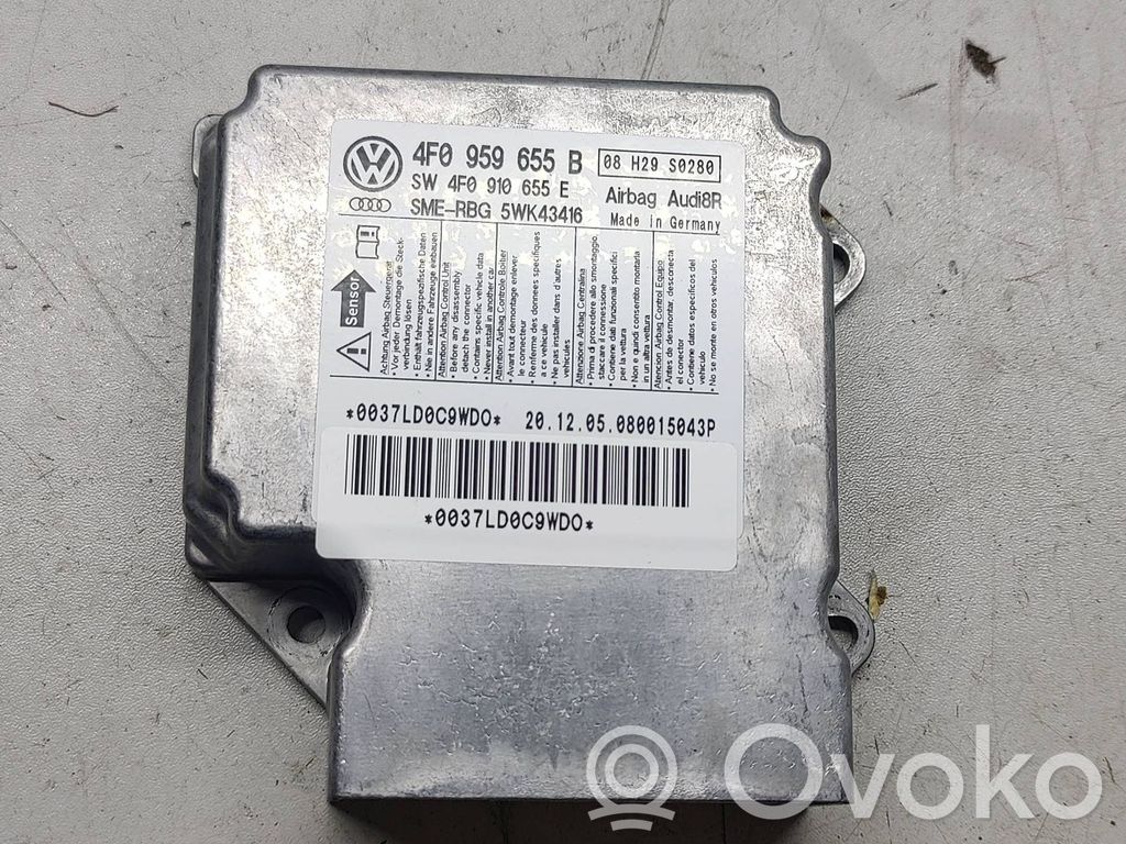 Airbag control unit/module   4F0959655B,4F0910655B,0037LD009WD0,08H29S026