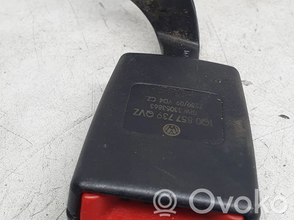 Volkswagen Eos Hebilla del cinturón de seguridad trasero 