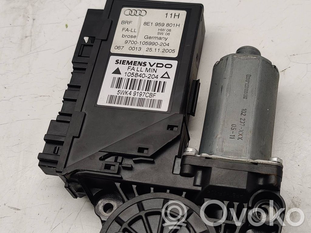 Audi A4 S4 B7 8E 8H Silnik regulatora szyby drzwi przednich 