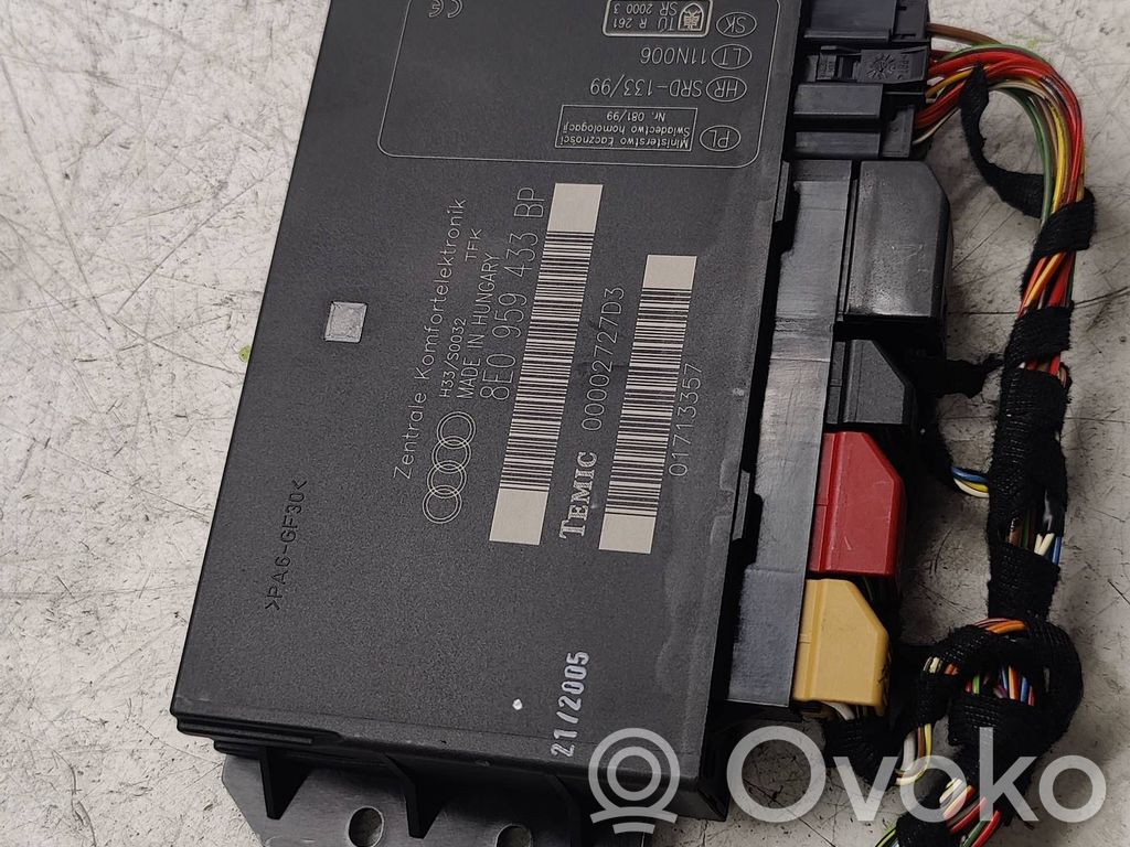 Audi A4 S4 B7 8E 8H Komforto modulis 