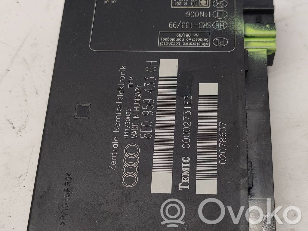 Audi A4 S4 B7 8E 8H Mukavuusmoduuli 