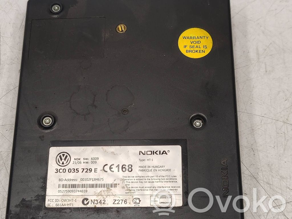 Sterownik / Moduł sterujący telefonem   3C0035729E,00102FE84675,052759093744659
