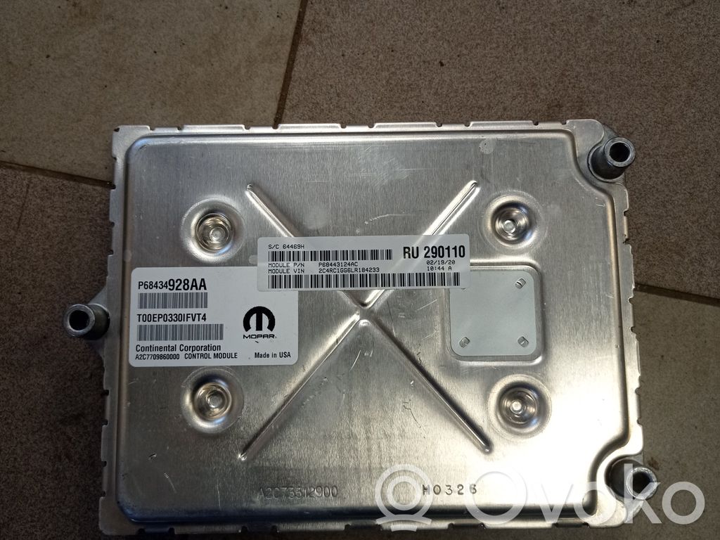 Engine control unit/module   P68443124AC,68443124AC,A2C73312800,290110,2C4RC1GG6LR184233,64469H,A2C7709860000,H0326,P68434928AA,T00EP0330IFVT4