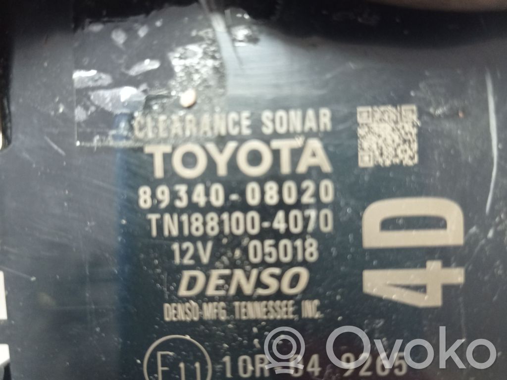 Toyota Sienna XL30 III Sterownik / Moduł parkowania PDC 