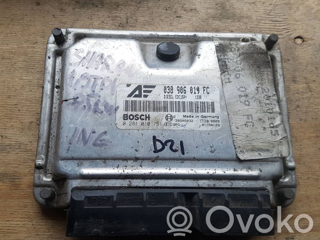 Engine control unit/module   038906019FC,28SA5032,0281010751
