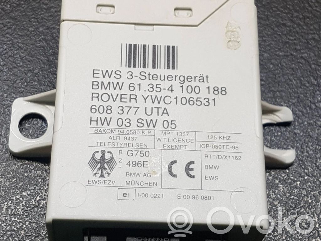 BMW X5 E53 Centralina/modulo immobilizzatore 
