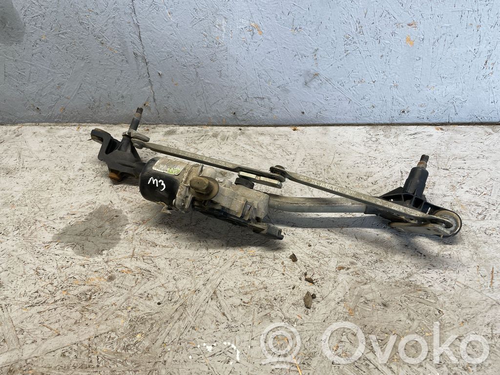 Renault Megane III Motor y varillaje del limpiaparabrisas delantero 