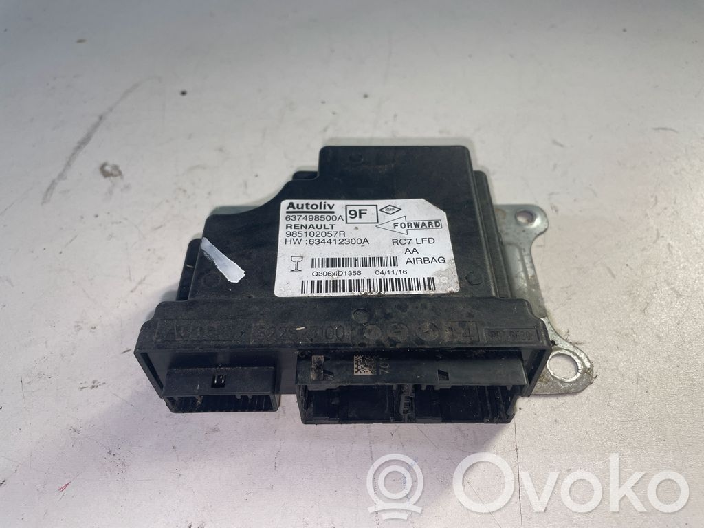 Renault Kadjar Module de contrôle airbag 