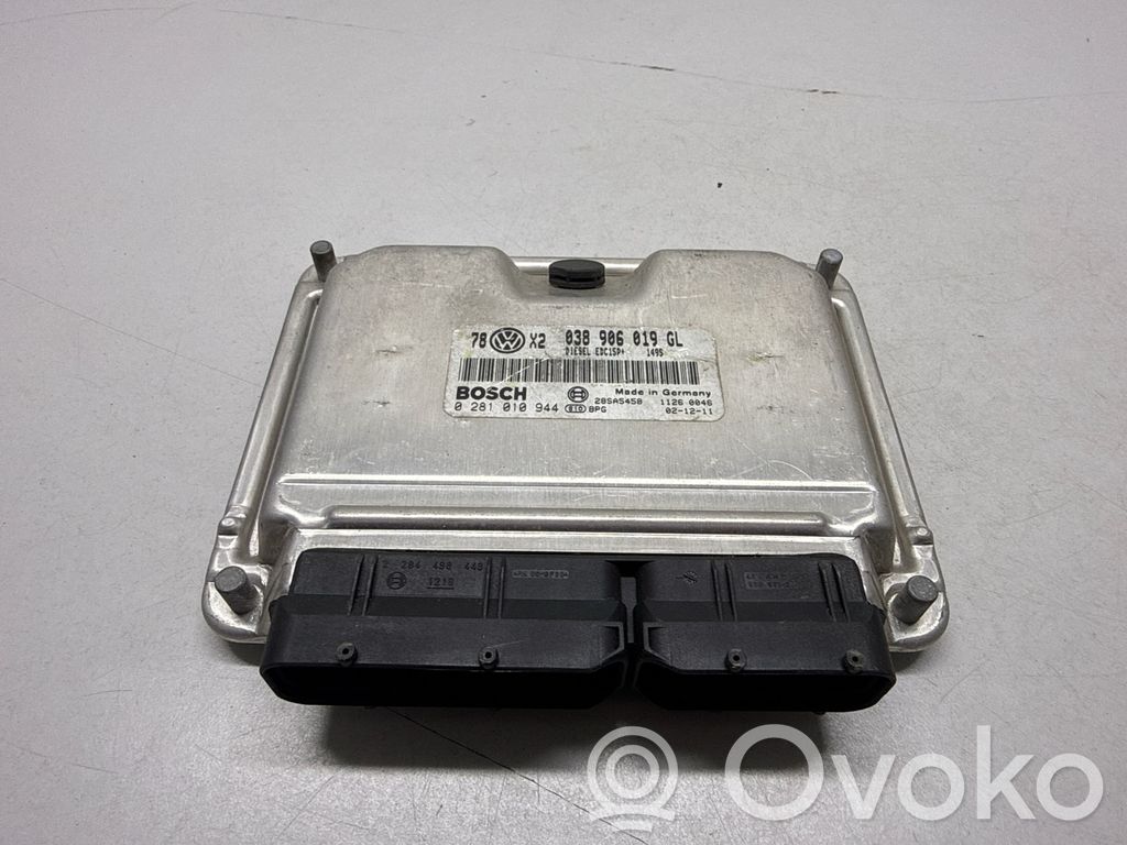 Engine control unit/module   038906019GL,0281010944,28SA5458