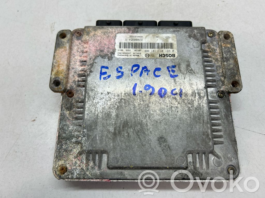 Engine control unit/module   8200095416,0281011101