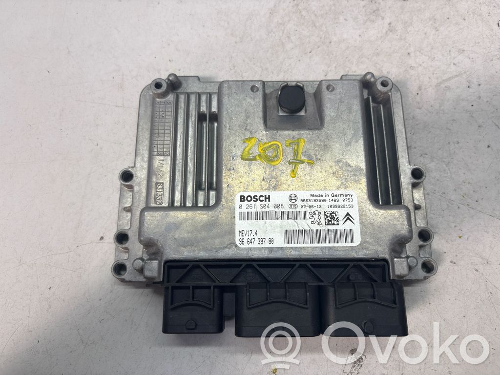 Engine control unit/module   9664738780,9663193580,0261S04008