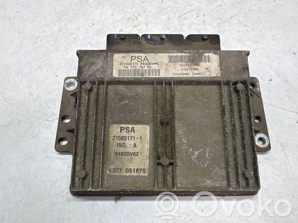 Engine control unit/module   9649433980,9657018780