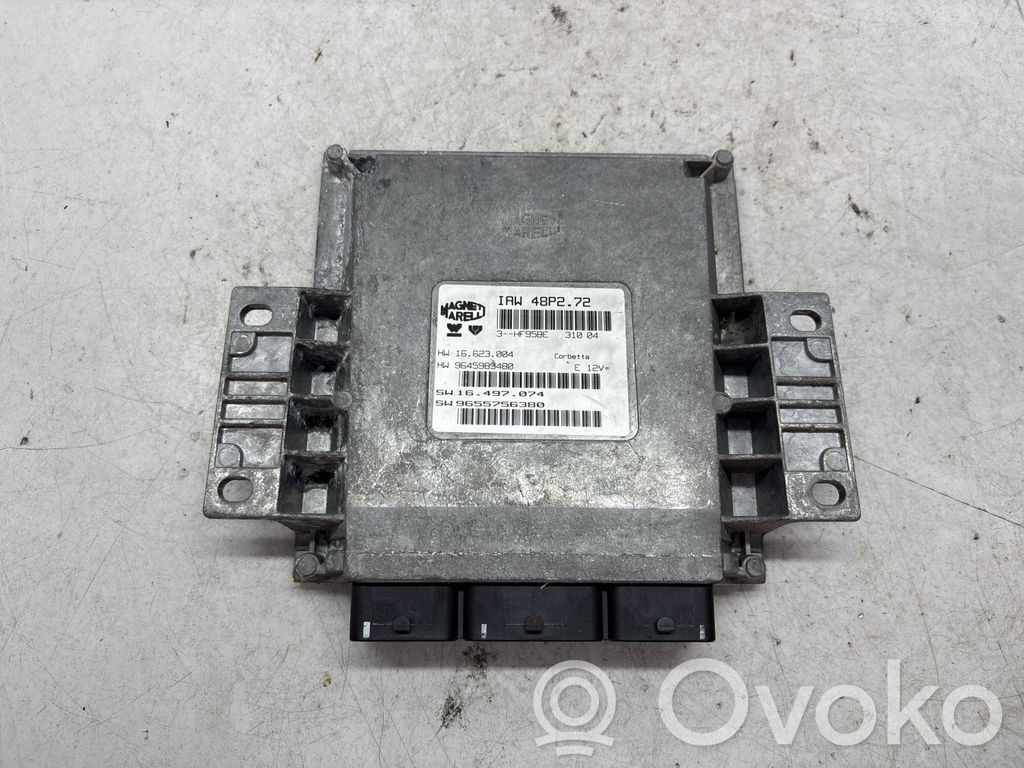 Engine control unit/module   9645989480,IAW48P272,9655756380,16497074