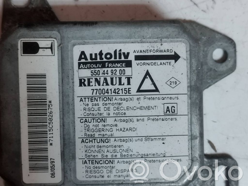 Renault Laguna I Airbag control unit/module 