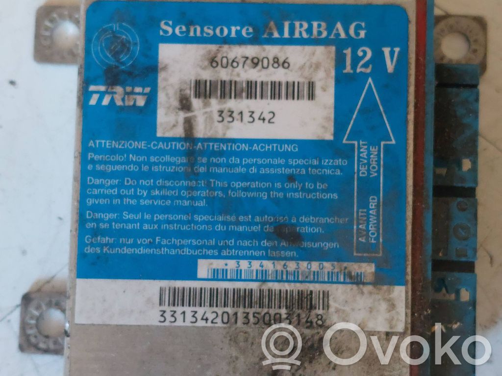 Alfa Romeo 166 Module de contrôle airbag 