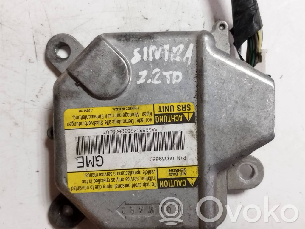 Airbag control unit/module   09359680