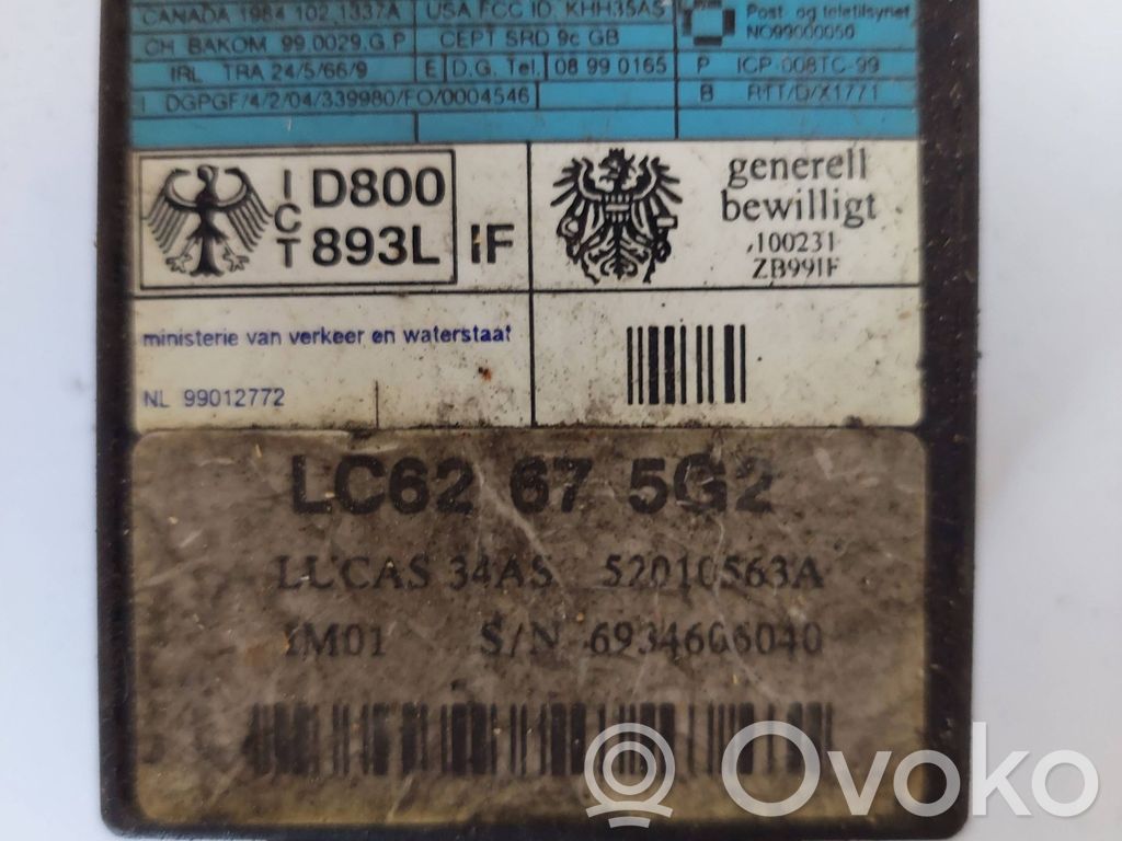 Immobilizer control unit/module   LC62675G2,52010353A