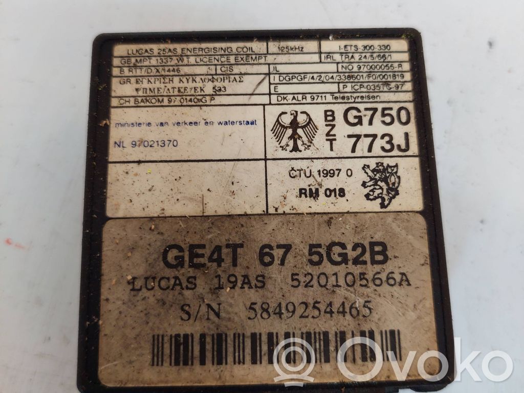 Moduł / Sterownik immobilizera   GE4T675G2B,52010566A,5849254463
