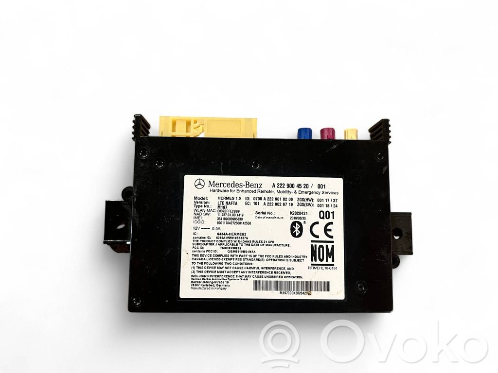 Mercedes-Benz E W238 Modul unitate control Bluetooth 