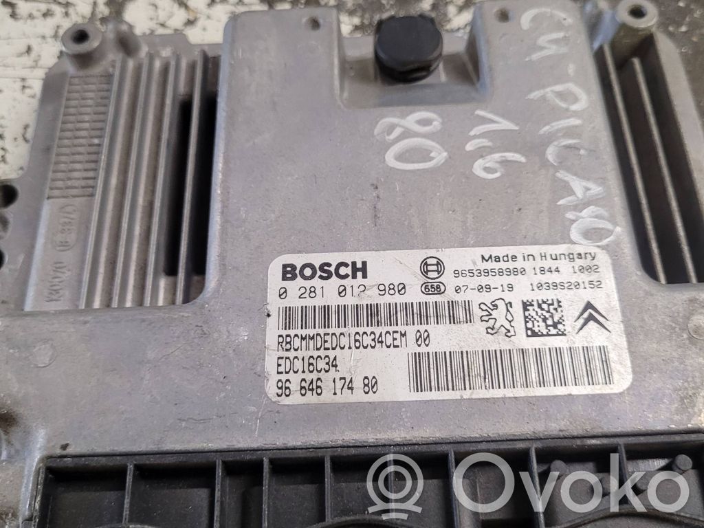 Citroen C4 Grand Picasso Engine control unit/module 