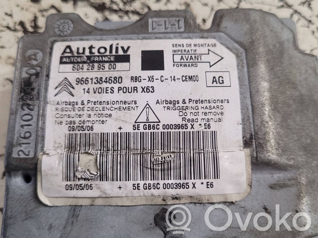Citroen C6 Engine control unit/module 