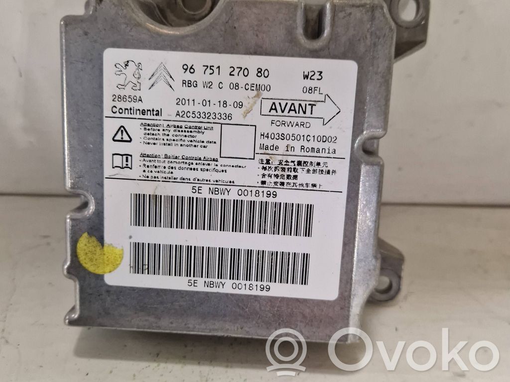 Peugeot 508 Airbag control unit/module 