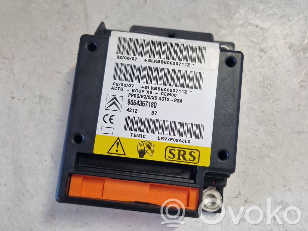 Citroen C6 Airbag control unit/module 