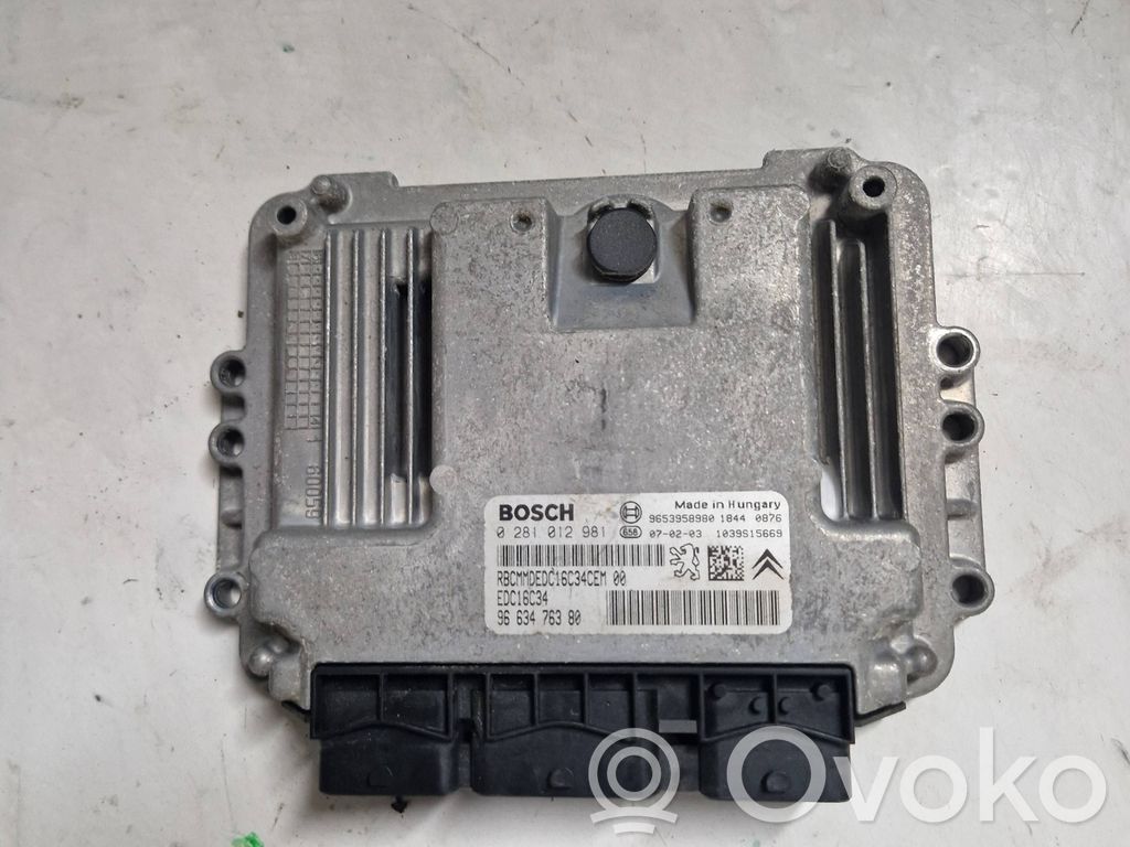 Citroen C4 I Picasso Engine control unit/module 
