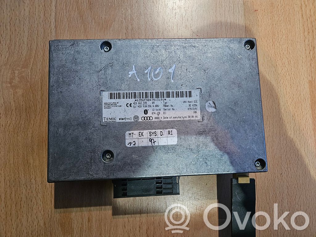 Audi A6 S6 C6 4F Unidad de control/módulo de bluetooth 