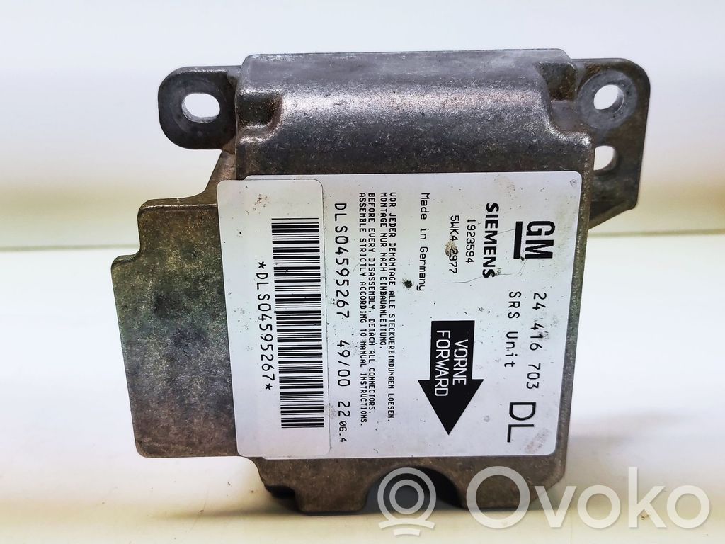 Opel Astra G Airbag control unit/module 