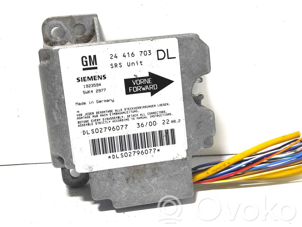 Opel Astra G Airbag control unit/module 
